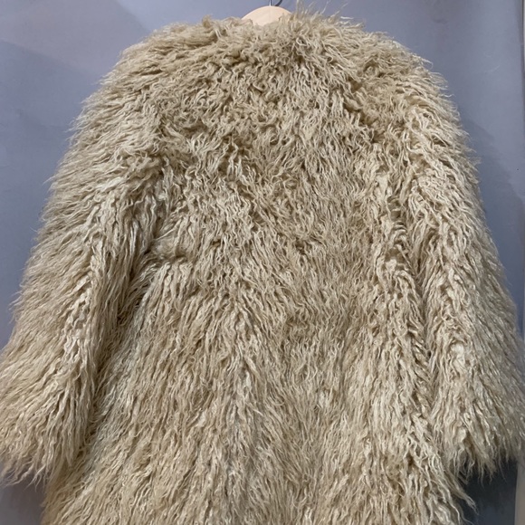 FREE PEOPLE Florence Faux Fur Sand Coat NWT